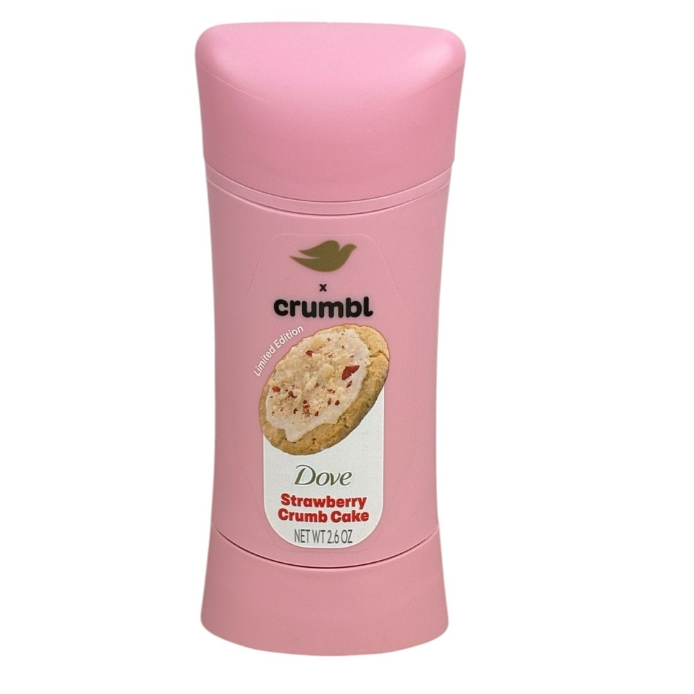 LIMITED EDIT Dove x Crumbl Strawberry Crumb Cake Aluminum Free Deoderant 2.6oz